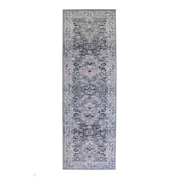 Maestro New Trad Grey/Pink Runner-Melrose-Rug Love - The Most Loved Rug Store
